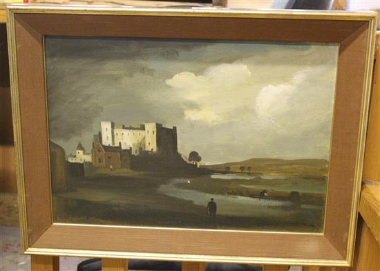 Oil of a castle